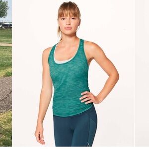 Lululemon Our Sport Tank in Heathered Teal Green